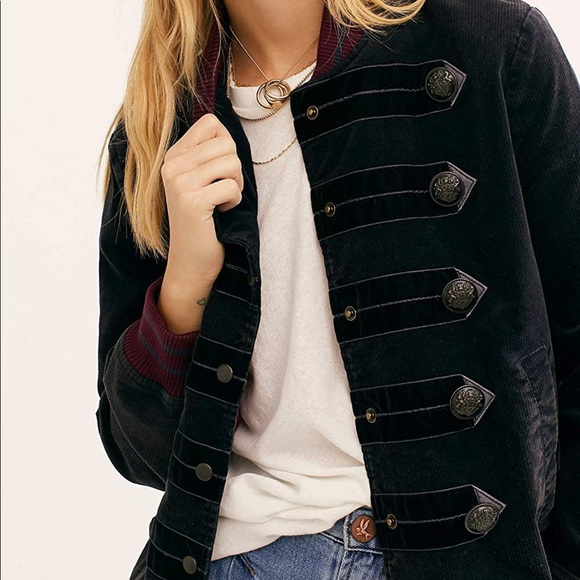 Free People Atlas Cord Bomber Jacket - Picture 2 of 14